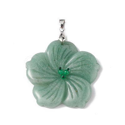 Natural Green Aventurine Big Pendants X-G-B040-01P-06-1