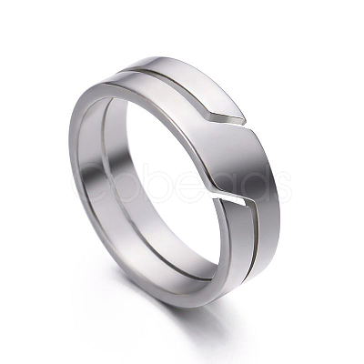 304 Stainless Steel Finger Rings FS-WGF5903-02-1