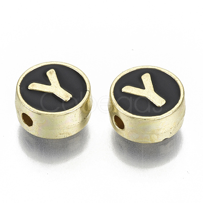 Alloy Enamel Beads X-ENAM-S122-028Y-NR-1