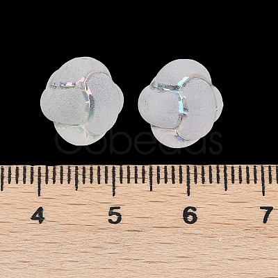 Frosted Transparent Acrylic Beads OACR-P029-16B-01-1