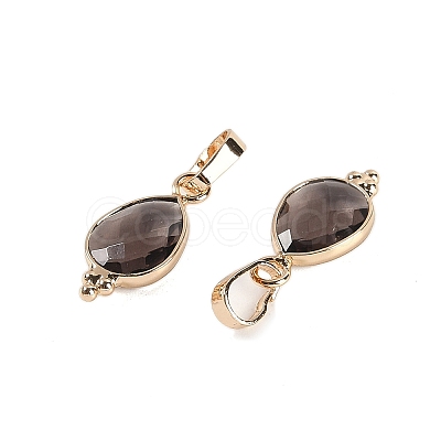 Natural Smoky Quartz Faceted Pendans X-KK-L218-004G-05-1