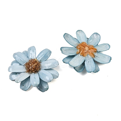 Epoxy Resin & Dried Flower Big Pendants RE-CBAAE94-01A-1