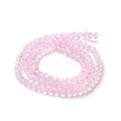 Baking Paint Transparent Glass Beads Strands DGLA-A034-J4MM-D09-1