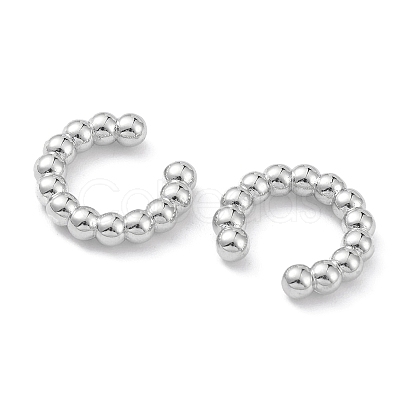 Rack Plating Brass Cuff Earrings EJEW-K245-09P-1