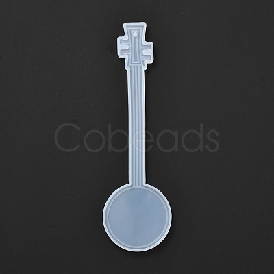 DIY Round Moon Lute Bookmark Silicone Molds DIY-F089-02-1