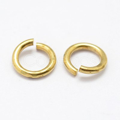 Brass Saw Cut Open Jump Rings LS-KK-P096-08-A-1