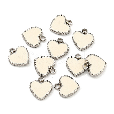 Fashion 304 Stainless Steel Enamel Pendants STAS-Z009-08P-1