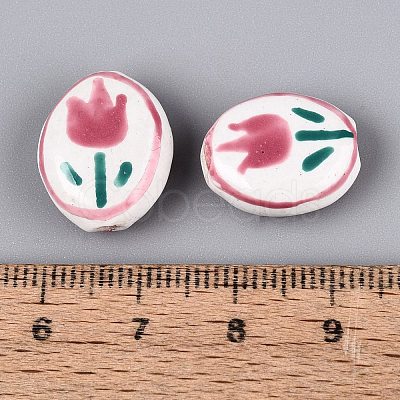 Handmade Porcelain Beads PORC-N013-10F-1