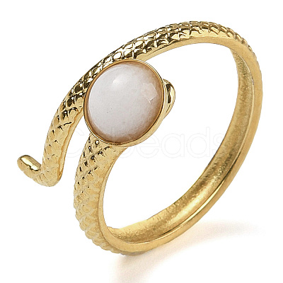 Natural White Jade Finger Rings RJEW-U027-04G-07-1