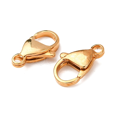 304 Stainless Steel Lobster Claw Clasps X-STAS-R050-15x9mm-02-1