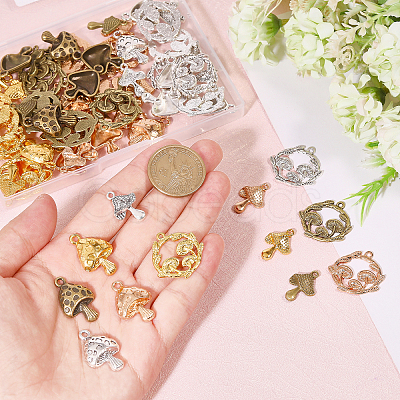 72pcs 12 Styles Alloy Pendants DIY-CA0006-55-1