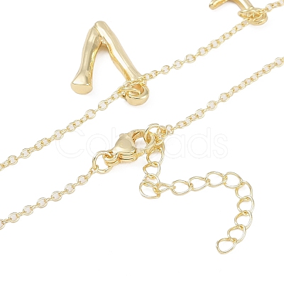 Bohemian Summer Beach Style 18K Gold Plated Shell Shape Initial Pendant Necklaces IL8059-22-1
