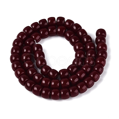Opaque Glass Beads Strands GLAA-NH0002-B13-1