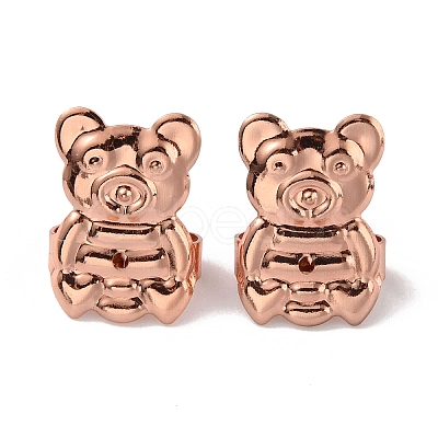 Brass Ear Nuts FIND-WH0133-06RG-1