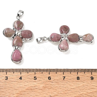 Natural Rhodonite Pendants GG-CBA9F30-02P-14-1