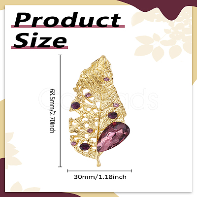 1Pc Alloy Brooches JEWB-LP0001-30-1