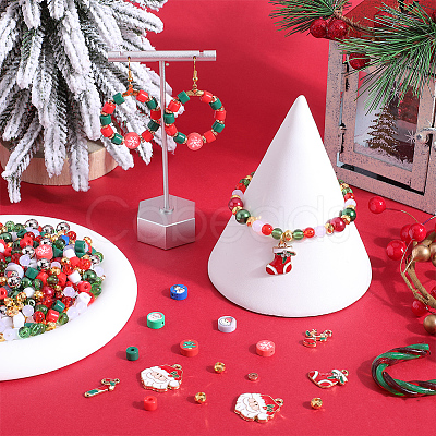Christmas DIY Bangles Jewelry Making Kit DIY-SC0026-16-1