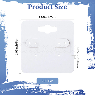200Pcs Paper Earring Display Cards CDIS-CN0001-02C-1