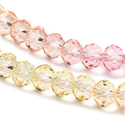 Transparent Painted Glass Beads Strands LS-DGLA-A034-T6mm-A09-1