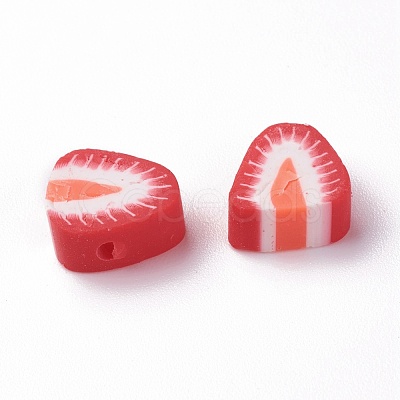 Handmade Polymer Clay Beads X-CLAY-R069-01F-1
