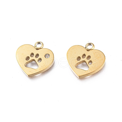 Ion Plating(IP) 304 Stainless Steel Charms X-STAS-L245-002G-1