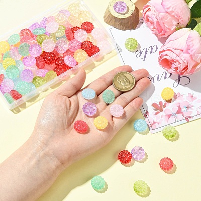 100Pcs 11 Colors Transparent Glass Beads DGLA-CJ0001-02-1