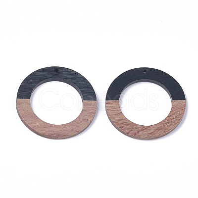 Resin & Walnut Wood Pendants RESI-S358-04H-01-1