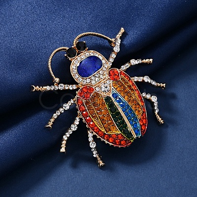 Beatles Alloy Rhinestone Brooches for Backpack Clothes PW-WGB4875-01-1