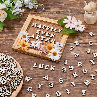 824Pcs Unfinished Wood Chips DIY-WR0005-22-1