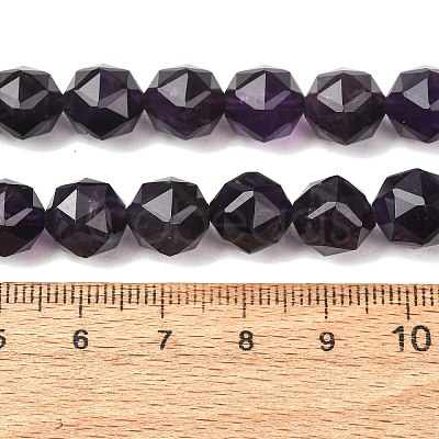 Natural Amethyst Beads Strands GG-CBA59DD-B01-10mm-1