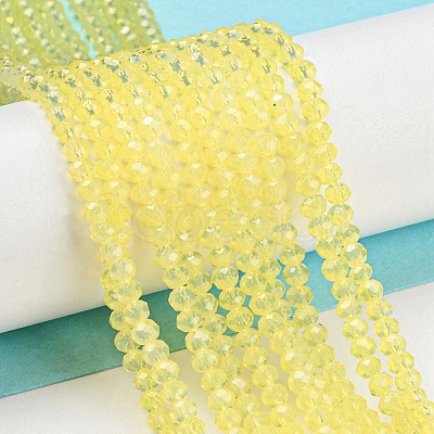 Baking Paint Transparent Glass Beads Strands DGLA-A034-J2mm-B07-1