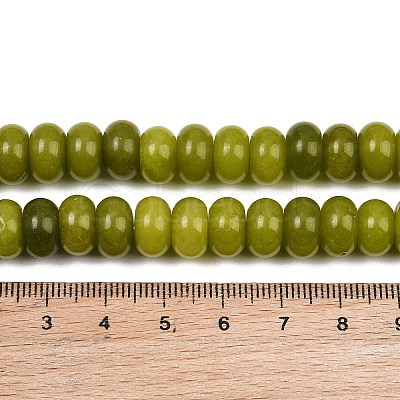 Dyed Natural White Jade Beads Strands G-G107-A47-01-1