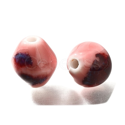 Vintage Style Glazed Ceramic Porcelain Beads PORC-H013-01-12-1