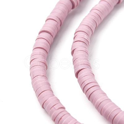 Handmade Polymer Clay Beads Strands CLAY-R089-4mm-Q087-1