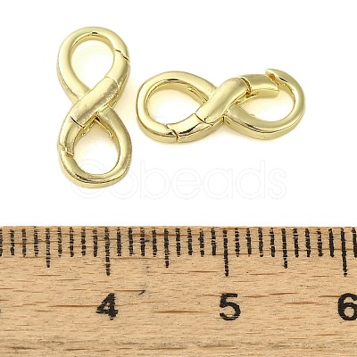 Brass Spring Gate Rings KK-B089-07G-1