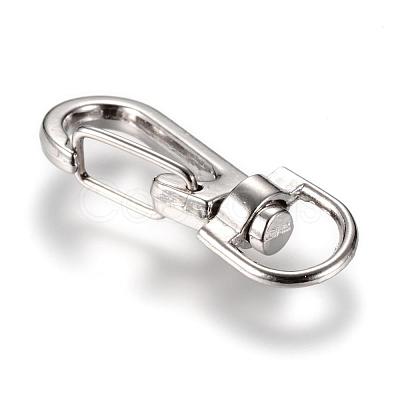 Alloy Swivel Lobster Claw Clasps PALLOY-T010-06P-1