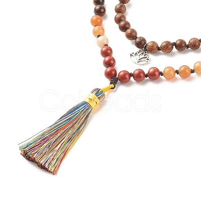 Buddhist Necklace NJEW-JN03847-1