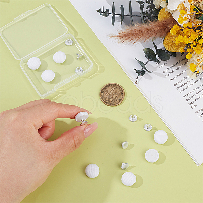 24Pcs Pure Cotton Covered Iron Buttons BUTT-BC0001-19C-1