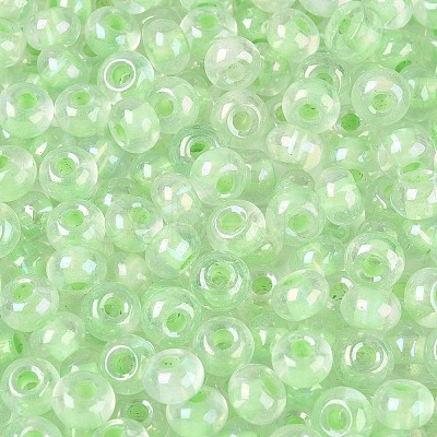 FGB Inside Colours Transparent Glass Seed Beads SEED-T009-01B-1