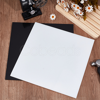 2 Sheets 2 Colors HDPE Plastic Sheets DIY-OC0014-43A-1