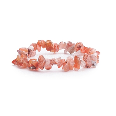 Natural Red Agate Chips Beaded Jewelry Set X-SJEW-JS01232-04-1