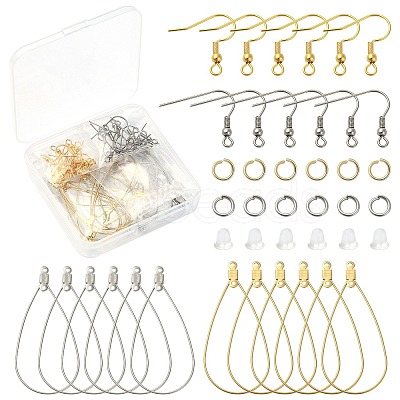 DIY Wire Wrap Earring Making Kit STAS-CJ0002-39-1