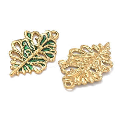 304 Stainless Steel Enamel Pendants SA-CBAD60D-05G-1