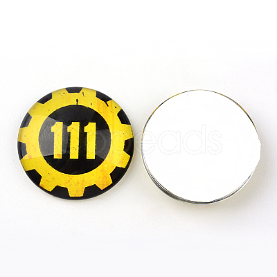 Glass Cabochons for DIY Projects GGLA-L020-12mm-19-1