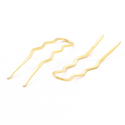 Rack Plating Brass Hair Forks OHAR-C004-01LG-1