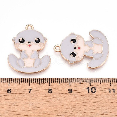 Alloy Enamel Pendants ENAM-T022-02D-01-1