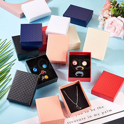 Rhombus Textured Cardboard Gift Storage Boxes CON-TAC0010-03A-04-1