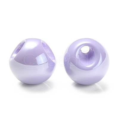 Opaque Acrylic Beads OACR-G012-01L-1