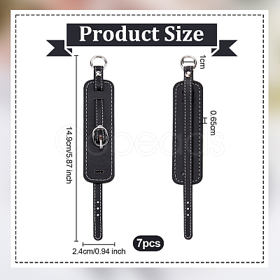 PU Leather Pendant Decorations AJEW-WH0270-193D-1