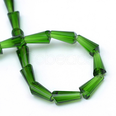 Transparent Glass Bead Strands X-GLAA-R170-6x12-01L-1